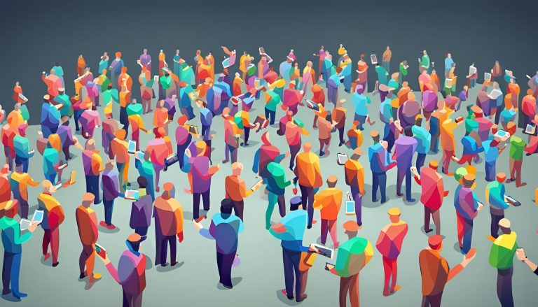 Persone sui social