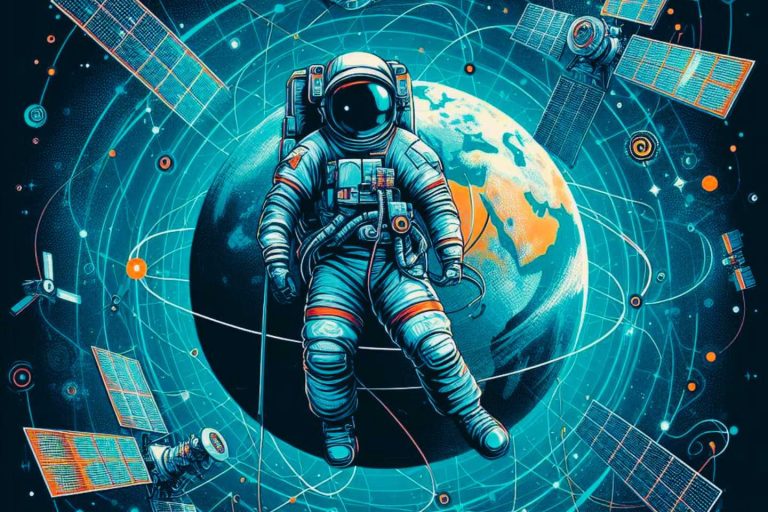 astronauta nello spazio