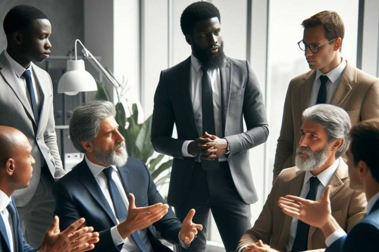 leader uomini di etnie differenti
